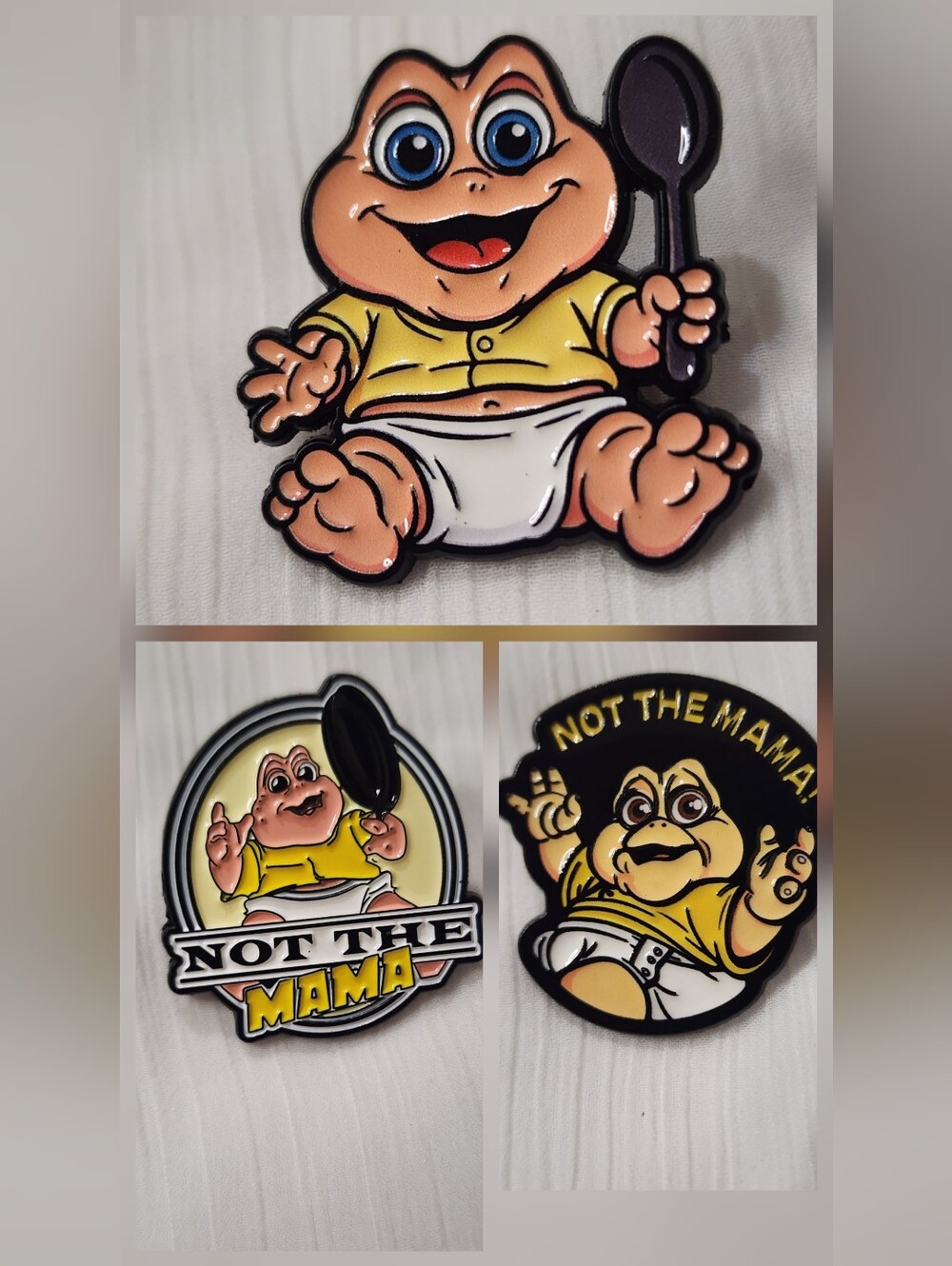 ✨(3) "Not the Mama!" Baby Sinclair Enamel Pin Bundle ✨